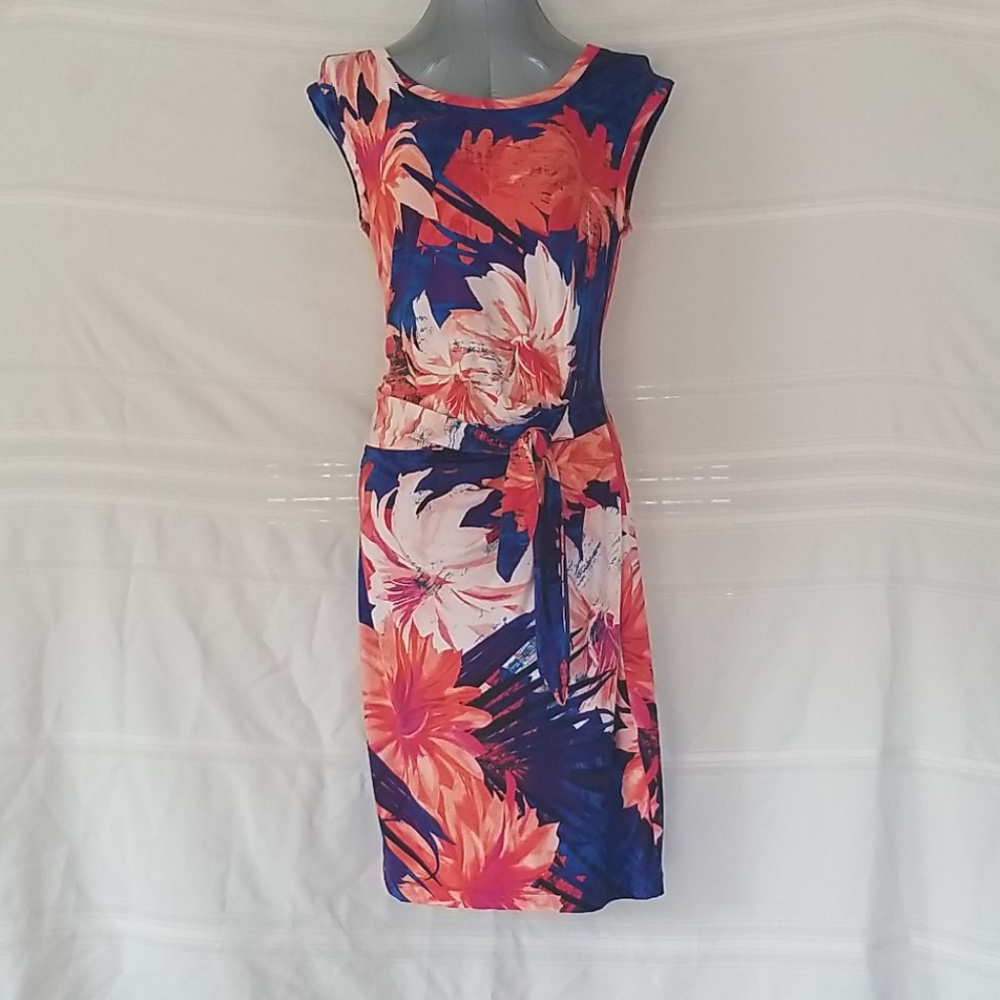 Floral Ann Taylor Faux Wrap Dress